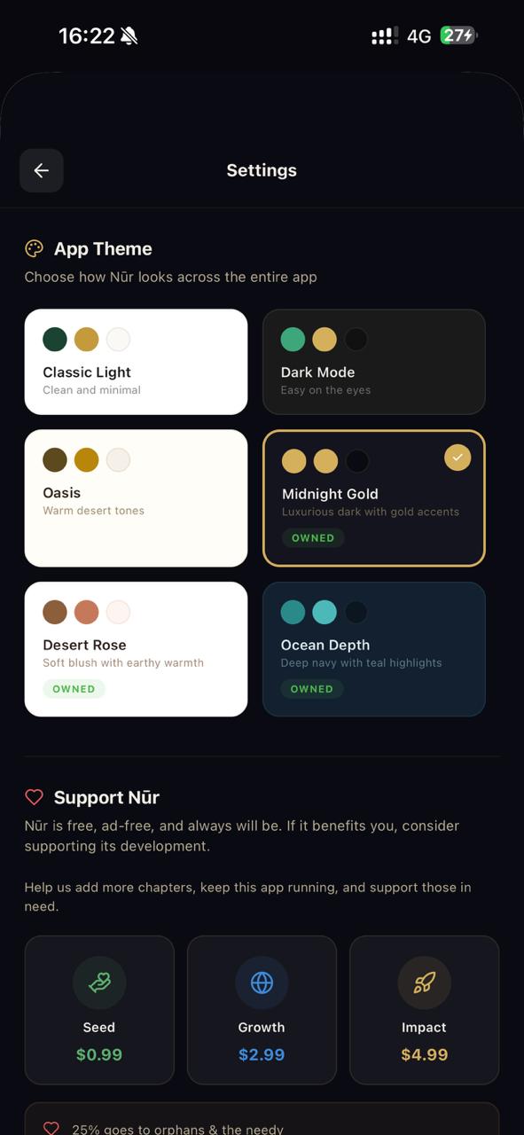 Nur story reading experience